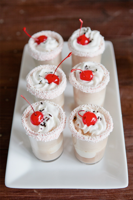 dessert shooters, wedding dessert, diy weddings and dessert ideas