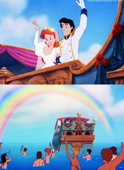 ariel, prince and the little mermaid