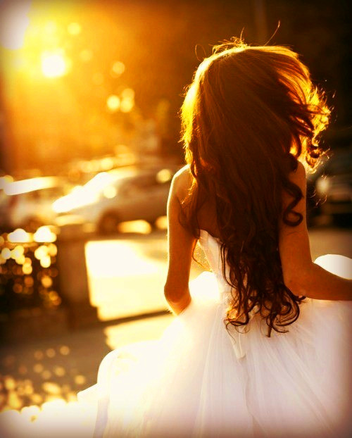 white, wedding dress, pretty and sun shine