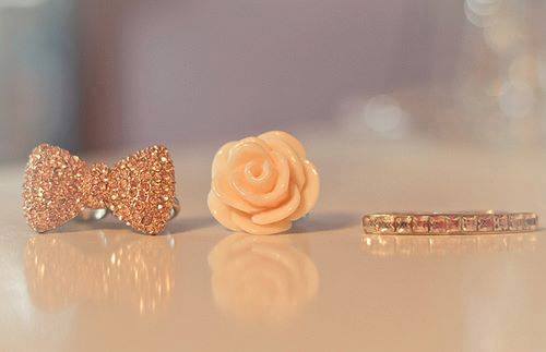 flower, ring and girl