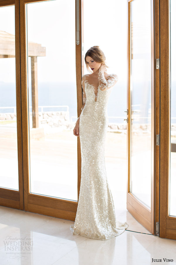simple wedding dress, wedding dress, julie vino and shimmery