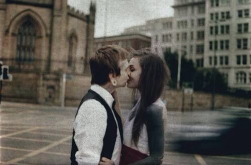 kiss, married and modified couple