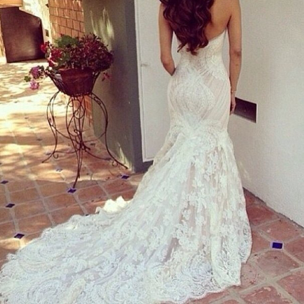 lace, wedding day, bride and dress