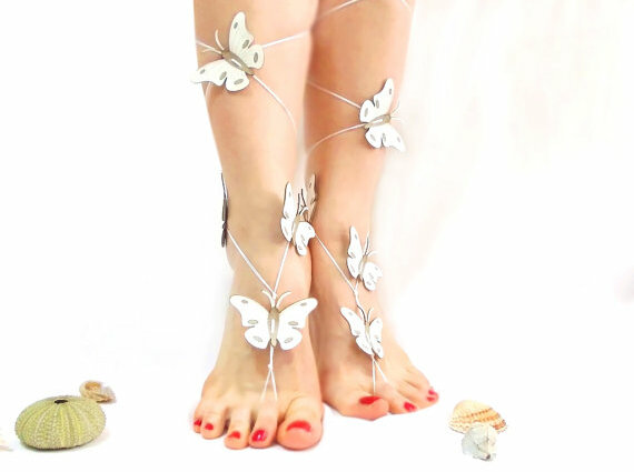barefootsandal, beach and anklet