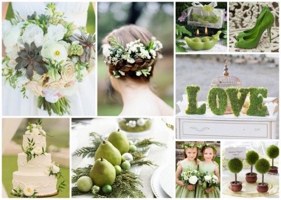 green wedding ideas and en