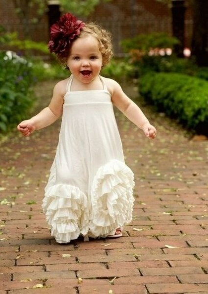 flower girl, baby and daminha