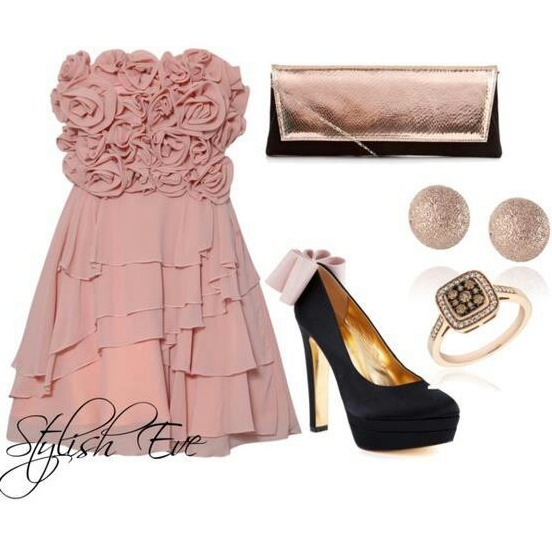 cluch, cute, floral and jewlery