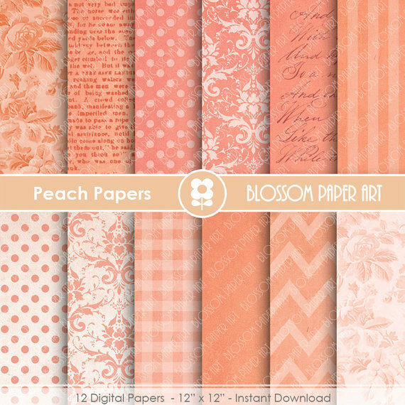 backgrounds, peach, diy and scrapbook