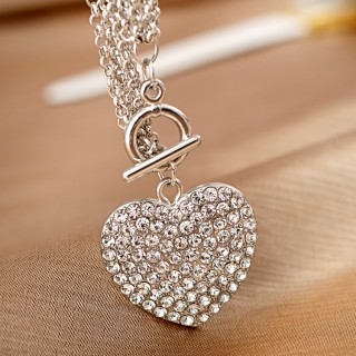 valentine, heart necklace and gift for her