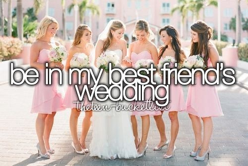 bridesmaids, bride and girls