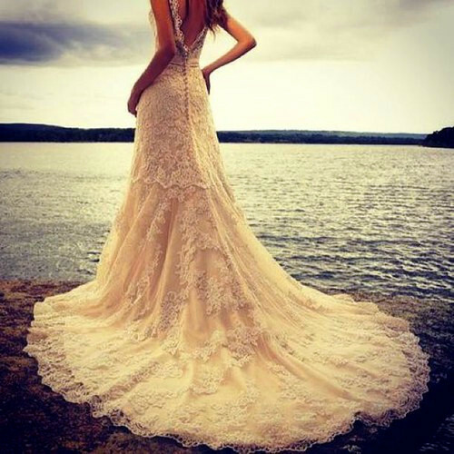 pretty young, sea beach, a-line and v back