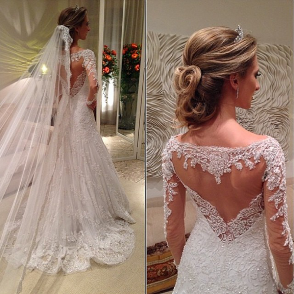 luxury, beautiful, bride and hair style