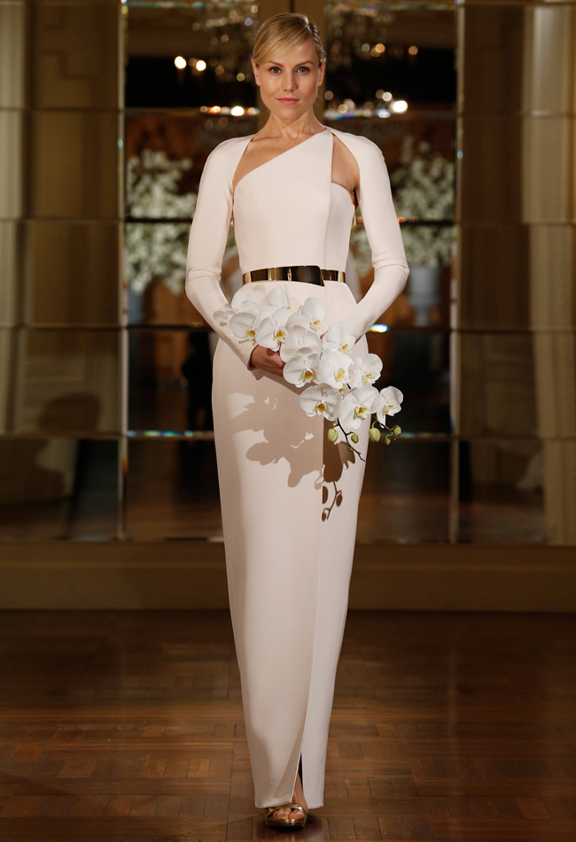 bride, wedding dress, white and romona keveza