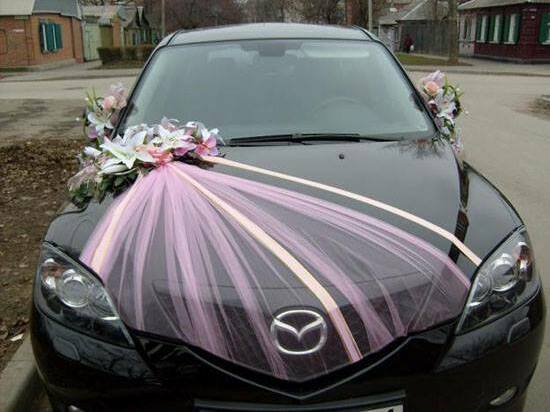 car, wedding car and pink