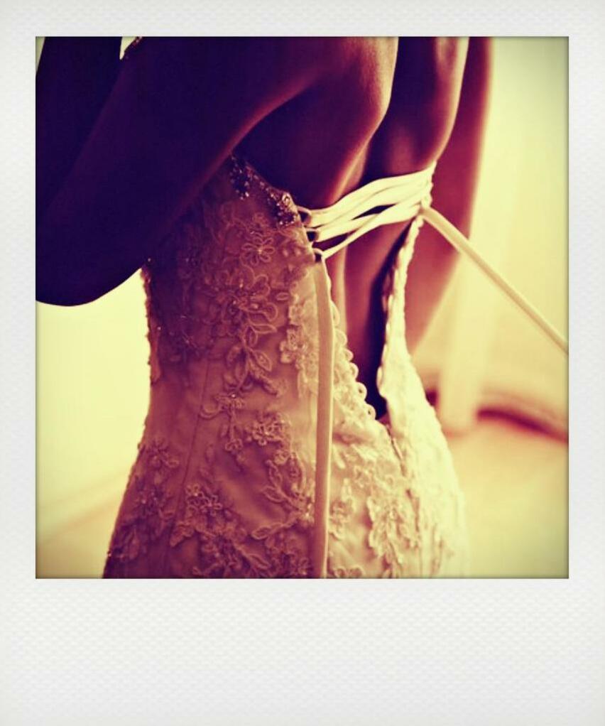 dress, fashion, white and polaroid
