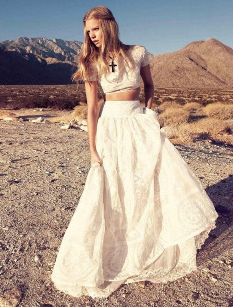 lace, hippie, crop top and cotton