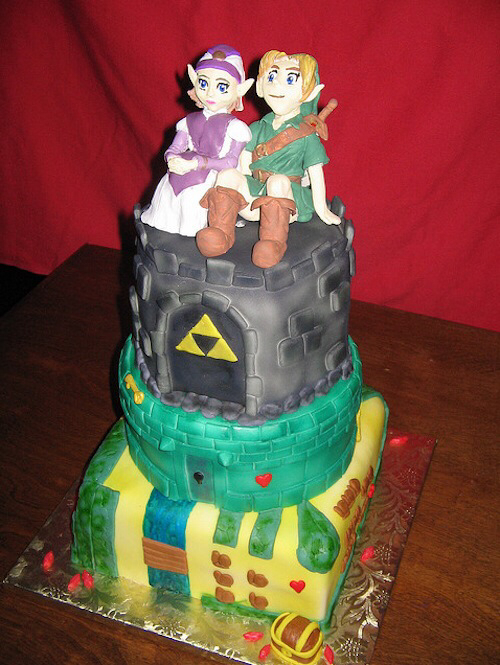 cake, cute, couple and zelda