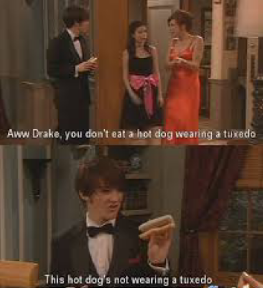 tv shows, hot dog, funny and drake and josh