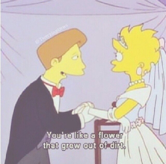 dirt, flower, funny and simpsons