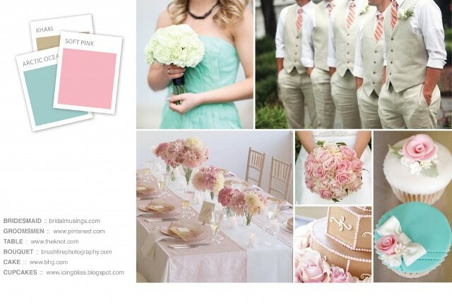 pink, white and blue