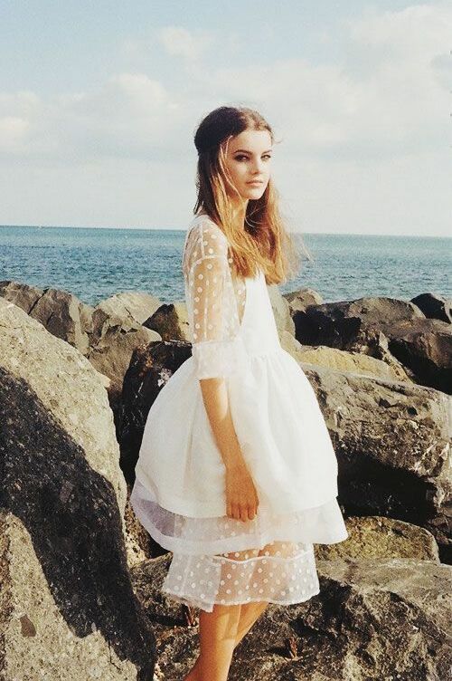 girl, white dress, bride and summer dress