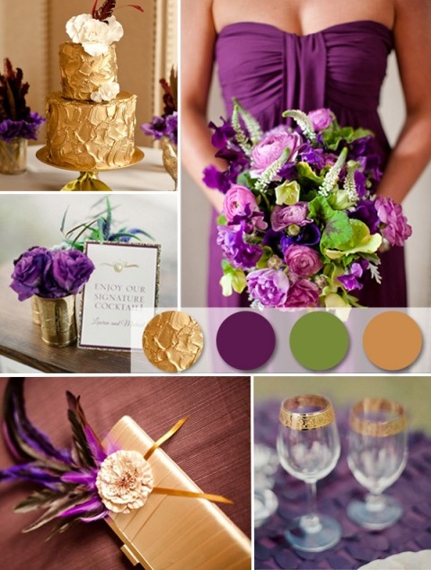 wedding inspiration, wedding idea, purple and food