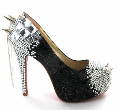 gothic wedding shoes and en