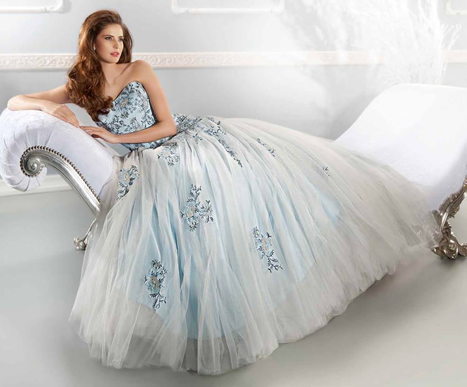 floral, beautiful ball gown, chiffon and wedding dress