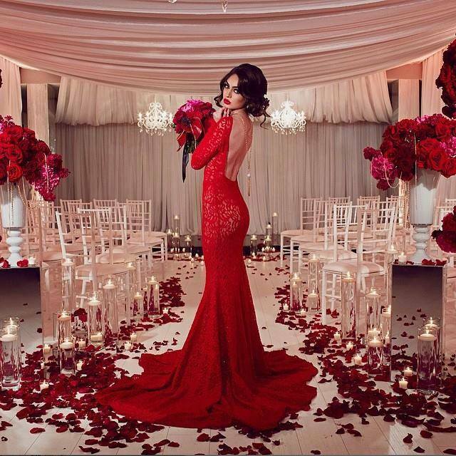 model, maxi, fashion and red