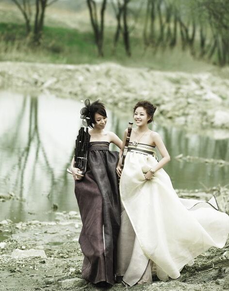 pretty, wedding dress, beautiful and hanbok