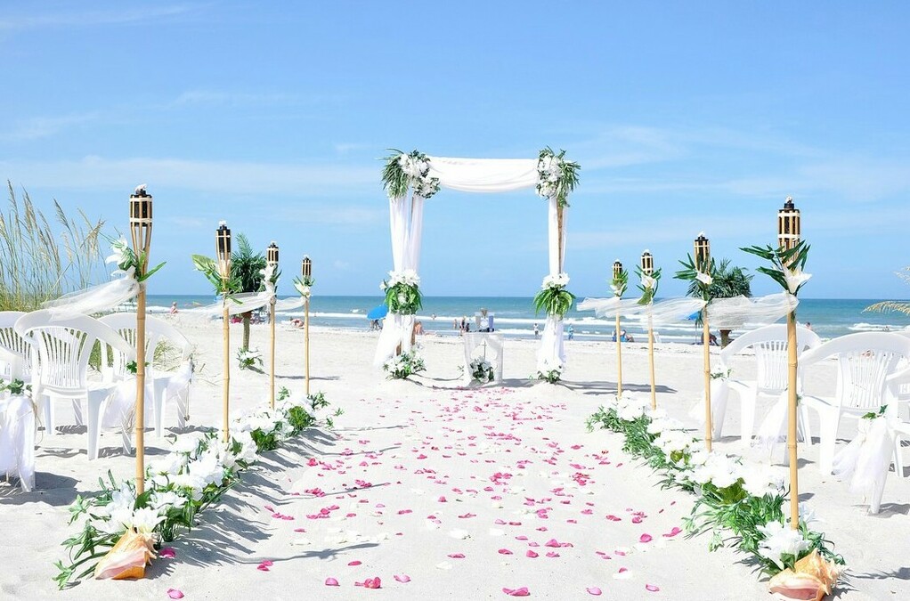 beautiful wedding, destination wedding and beach wedding