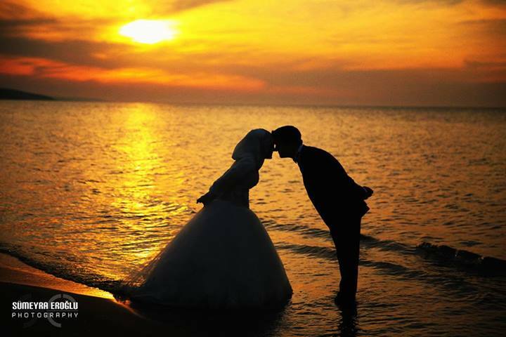 marriage, nikah, muslim couple and hijab
