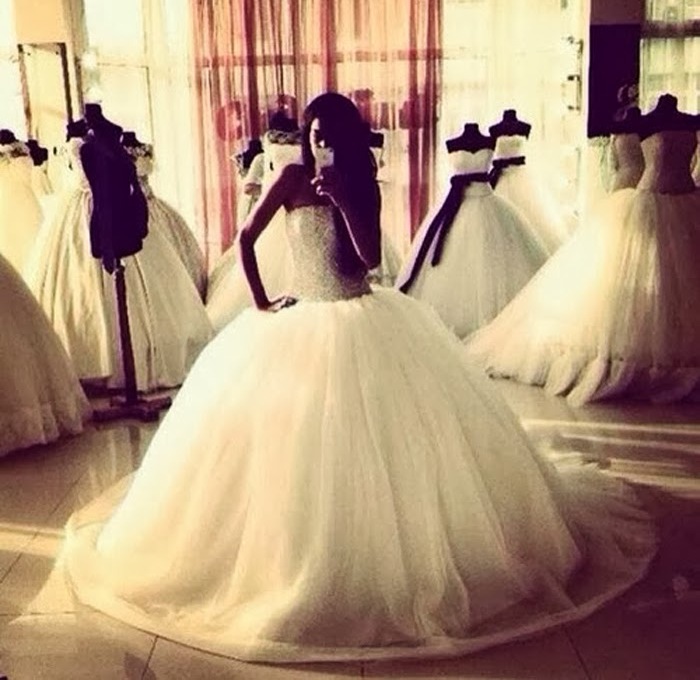 beautiful, dress, tulle and strapless