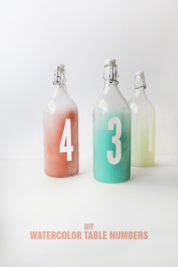 wedding decor and diy table numbers