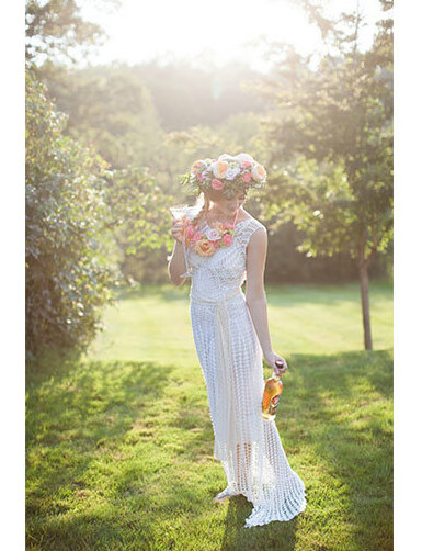 beach wedding, diy and wedding dress