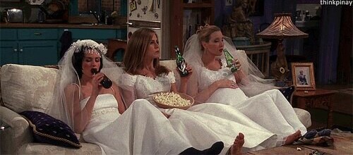 dress, friends and white