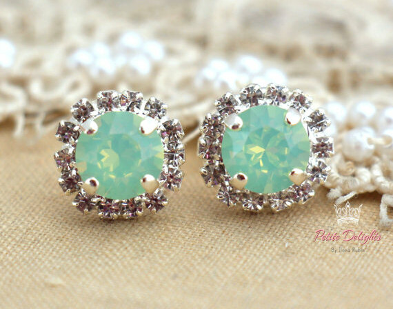mint, wishlist and earrings