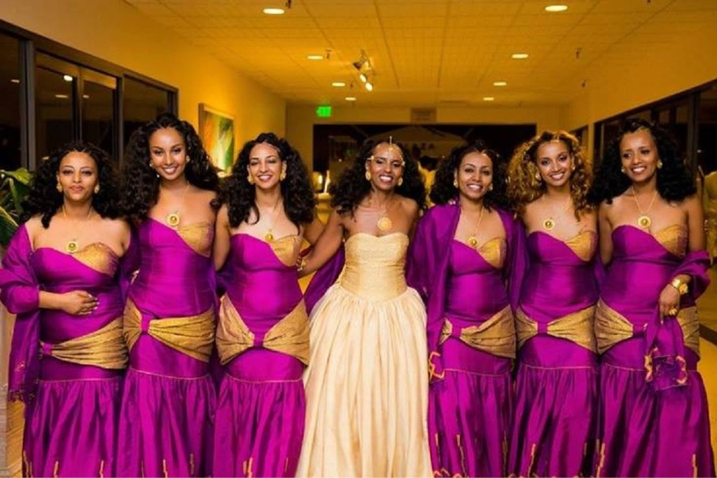 african wedding, traditional, purple and gold and beautiful