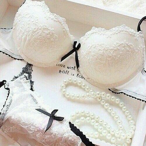 white, bra, underwear and pretty