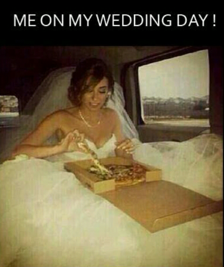 me, pizza and funny