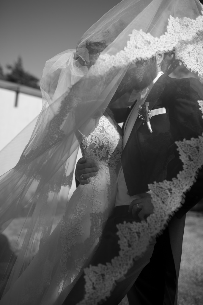 beautiful wedding, groom, bride and lace