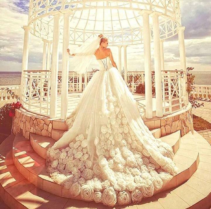 wedding dress, sunshine, luxury and white dress