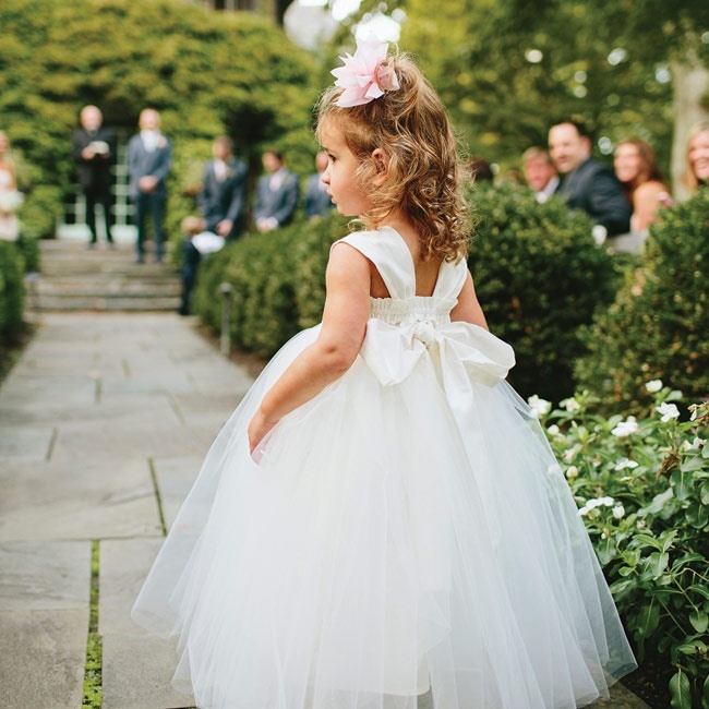 wedding dress, flower girl, real wedding and child