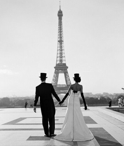 paris, girl and eiffel