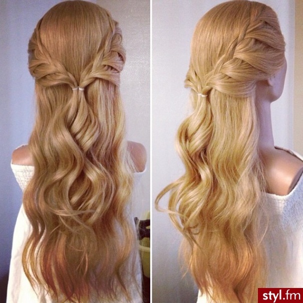 braid, blonde, wavy hair and hairstyle