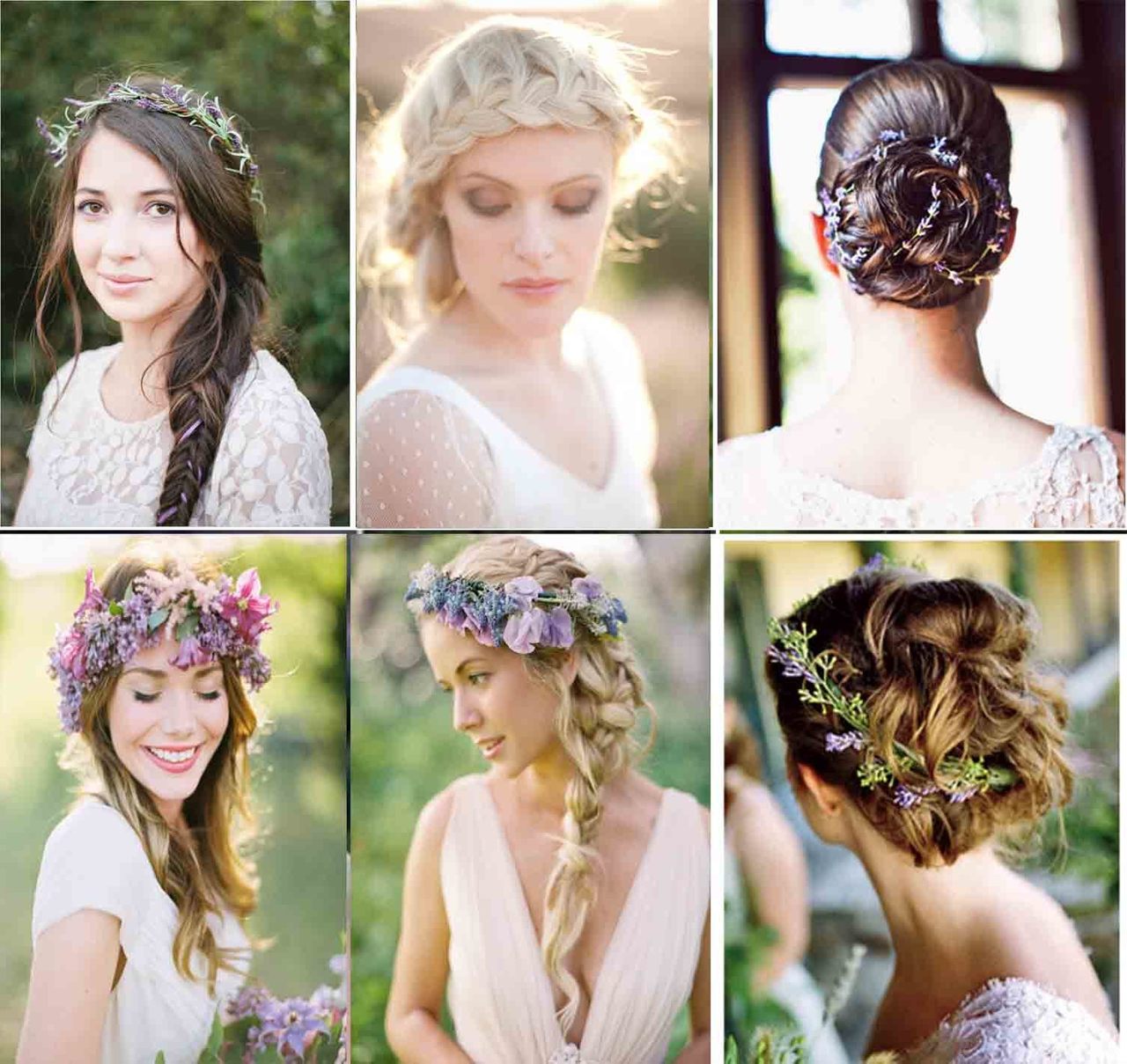 lavender wedding, bride's hairstyle and romantic wedding