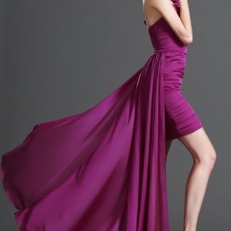 purple dress, date night dress and ball dress