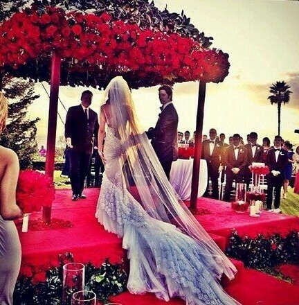 back, roses and dress