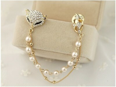 fox, party jewelry.accessories and brooches