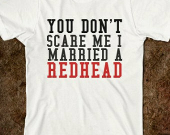 red, funny and hair